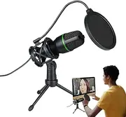 Streaming Microphone,USB Streaming Podcast Microphone Kit | Recording Mic for Music, Streaming, Podcast, Audio, Vocal, Video On Desktop/Laptop