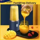 Mini`Juicer Blender with Juicer Cup and Lid Portable USB Rechargeable