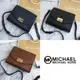 美國百分百【全新真品】MICHAEL KORS 包包 MK 真皮 荔枝皮金釦小方包 專櫃精品 共三色 AE48