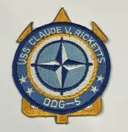 DDG-5 USS Claude V Ricketts Patch