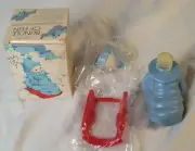 Avon 1980 Bundle of Fun Hello Sunshine Cologne Child On A Snow Sled With Box.