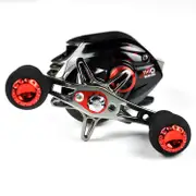 X120 6.3:1 11+1BB Baitcasting Fishing Reel 5.5KG Drag Left Right Hand Sea Fishing Reel RED COLOR
