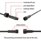 1/5Packs 2/4/5 Pin Extension Cable Wire Lead for LED Deck Light IP67 Waterproof