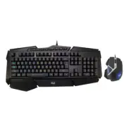 Adesso 3-Color Illuminated Gaming Keyboard and Mouse Combo