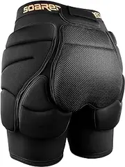 Soared 3D Protection Hip Butt XPE Padded Shorts for ski, ice Skating, Snowboarding, Skateboard for Men Women