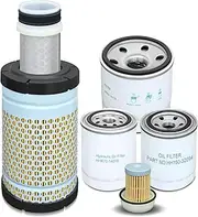 5Pcs Filter Kit Fit for Kubota RTV-X1100C RTV-X1120D RTV-X1140 Utility Vehicle, Replace HH150-32094 6A320-59930 1G319-11210 HHK70-14070 HHK32-16770