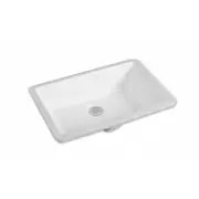 530*350*180mm SIMA Gloss White Ceramic Finishing Under Mount Basin 32mm With Overflow Waste Not Included With Basin
