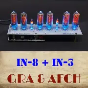 IN-8 Nixie Tubes Clock with Sockets [Musical, USB] WITH TUBES by GRA & AFCH