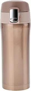 Stainless Steel Insulated Coffee Travel Mug for Hot Drinks, Vacuum Water Bottle, Tea Cup, Double Walled Mug with Leakproof Lid 350ml(Golden)