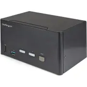 StarTech 2 Port Triple Monitor DisplayPort KVM Switch 4K 60Hz UHD HDR