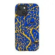 For iPhone 15 Tough Case Compatible with MagSafe Blue Frog