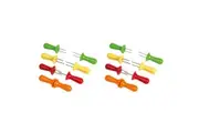 2x 8pc Zyliss Stainless Steel Interlocking Corn Cob Holders Kitchen Utensil Bold