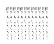 Bird Repellent Wand 360 Degree Rotating Garden Protection Bright Colours Reflective Wind Spiral Hanging Bird Repellent Wand for Orchards - Silver