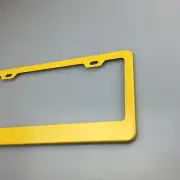 Powder Coated Yellow Porsche Bmw Audi License Plate Stainless Steel Frame Holder