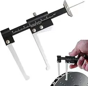 Brake Disc Measuring Tool | Metric Measuring | Tire Tread Depth Gauge, Manual Auto Brake Disc Depth Gauge, Multifunctional 0-60mm Measuring Tools for Measurement