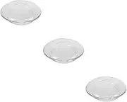 TOVINANNA 3pcs Glass Lid for Tea Pot Home Teapot Cover Teacup Lid Replacement Lid for Kettle