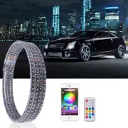 Car RGBW LED Wheel Ring w/Turn Signal& Tail Light For Cadillac CT4 CT5 CTS CTS-V