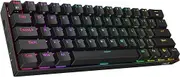 Redragon K530 Pro Draconic 60% Wireless RGB Mechanical Keyboard, BT/2.4Ghz/Wired 3-Mode 61 Keys Compact Gaming Keyboard w/Hot-Swap Socket, Free-Mod Plate Mounted PCB & Linear Red Switch