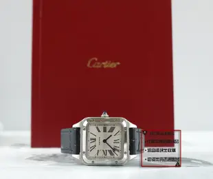 優買二手精品名牌店 Cartier 1567 卡地亞 SANTOS 山度士 半金 K金 不鏽鋼 石英錶 錶 手錶 女錶