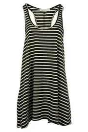 Stripe Flared Racer Back Mini Dress--MIN-MPB0141
