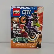 LEGO 60296 City Stuntz Wheelie Stunt Bike Motorcycle Toy 14 Pieces New & Sealed