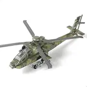 SEBUNAS 1:72 Scale AH-64 Apache Quick Build Helicopter Model Kit Plastic Toy Assembly Military Helicopter Model for Kids (25 Pieces)