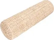 Hoement Handmade Rattan Woven Cervical Pillow Breathable Summer Relaxation Pillow for Spinal for Naps and Sweat Steam Rooms Natural Material with Fine Workmanship
