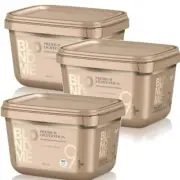 3x Schwarzkopf BlondMe Bleach Bond Enforcing Premium Lightener 9+ Dust Free 450g