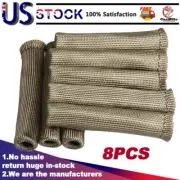 8PCS 2500° Spark Plug Wire Boots Protectors Sleeve Heat Shield Cover For Ford (for: Honda)