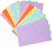 GRIRIW Double-Sided Ruled Index Cards 300pcs Set Small Memo Pad Multicolored for Study Note-Taking