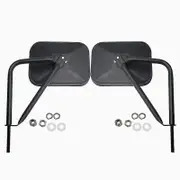 Offroad Car Side Rearview Mirror Adjustable Rear View Mirrors for Jeep Wrangler JK JKU JL JLU LJ TJ CJ Accessories Black