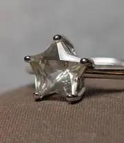 LIBYAN DESERT GLASS STAR RING - Size 8 Adjustable