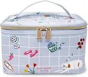 kate spade new york Insulated Lunch Tote, Small Lunch Cooler, Cute Lunch Bag for Women, Thermal Bag with Double Zipper Close and Carrying Handle (Park Picnic)