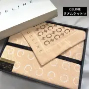 Unused CELINE C Logo Macadam towelette with box