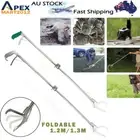 1.3m Stainless Steel Snake Tongs Grabber Catcher Wide Jaw Foldable Snakes Pliers