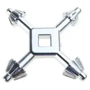 Universal 4 In 1 Drill Chuck Key Multifunctional Power Tool Four Head Wrench