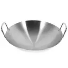 Chinese Wok Stainless Steel Wok Pan Stainless Steel Wok 10 Inch