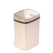 NINESTARS Plastic Trash Can Motion Sensor Rectangular Shape Non-Skid Base 3 Gal.