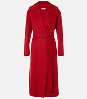 ['S Max Mara] 'S Max Mara Livia wool coat UK 18 red