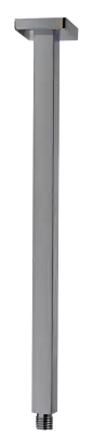Mixx 11SSD02C Chai 450mm Chrome Square Ceiling Extended Dropper Shower Arm, Reg