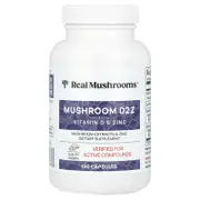 Real Mushrooms, Mushroom D2Z, Vitamin D & Zinc, 120 Capsules