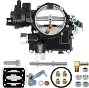 Marine Carburetor for Mercruiser 2 Barrel Carburetor for Rochester Mercarb 3.0L 4.3L 2.5L 4CYL Engine with Jets and Gasket W/Electric choke and Long Linkage OEM #3310-864940A01,Black