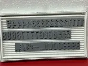 BASE-LOCK Rubber Type Font 1/2" Printing Type, Rubber Stamp, Letterpress F76