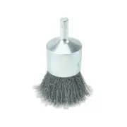 Weiler Crimped Wire Solid End Brush, Steel, 1 Inches Dia X 0.006 Inches Wire