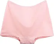 [XWSM] 3Pcs Elderly Womens Underwear Cotton Boyshorts Boxer Shorts Comfort Loose Ladies Panties Sleepwear Bottoms Underpants Undies (Color : Pink Skin, Size : XXL/XX-Large)