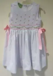 NWT Classic Whimsy Smocked Bodice Dress Girl's Size 12 Months