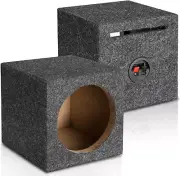 Facmogu 8In Ported Subwoofer Box, Single Car Speaker Enclosure with Great High-D