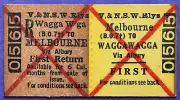 VR Ticket - MELBOURNE (BO7) to WAGGA WAGGA (via Albury) - First Return