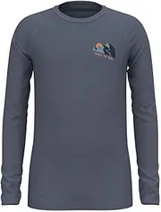 [ODLO] Active Warm Eco Base Layer for Kids with Enjoy The Ride! Graphic