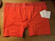 NEW 1 Men’s Calvin Klein Microfiber Tech Boxer Brief Size Underwear Large Orange